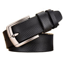 Men's Vintage Cowhide Mesh Pin Buckle Casual Belt