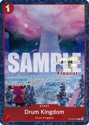 Drum Kingdom (Championship 2024 Finalist Card Set) (OP08-020) - One Piece Promotion Cards Foil