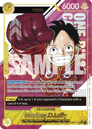 Monkey.D.Luffy (CS 2024 Event Pack) (OP07-109) - One Piece Promotion Cards Foil