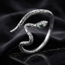 925 Sterling Silver Pavé Setting CZ Oxidized Silver Ring for Women