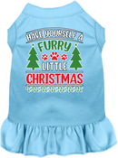 Christmas Pet, Dog and Cat Dress Screen Printed, "Have Yourself A Furry Little Christmas"