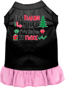 Christmas Pet, Dog and Cat Dress Screen Printed, "He's Making A List, I've Eaten It Twice"