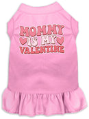 Pet Dog & Cat Screen Printed Dress "Mommy Is My Valentine"