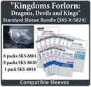 "Kingdoms Forlorn: Dragons, Devils and Kings" Compatible Card Sleeve Bundle (8801 x 6, 8810 x 8, 8814 x 1)