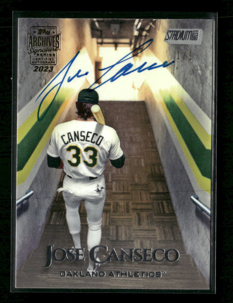 2019 Topps Stadium Club 1/1 Jose Canseco #185
