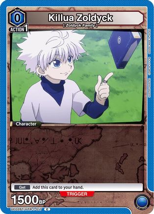 Killua Zoldyck (017) (Box Topper Foil) (UE02BT/HTR-1-017) - UE02BT HUNTER X HUNTER Foil