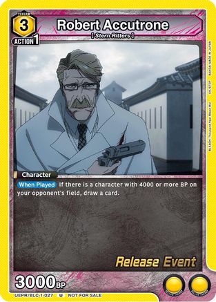 Robert Accutrone (UEPR/BLC-1-027) - UE01BT BLEACH ThousandYear Blood War Release Event Cards