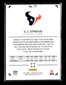 2025 Panini Photogenic Purple C.J. Stroud #/99 #77