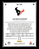2025 Panini Photogenic Autographs Bronze Jayden Higgins Rookie Auto #200