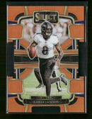 2023 Panini Select Orange Prizms Die Cuts Lamar Jackson #/499 #7