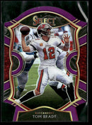 2020 Panini Select Purple Prizm Die Cut Tom Brady #1