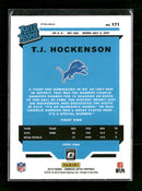 2019 Donruss Optic Green Velocity T.J. Hockenson Rookie #171