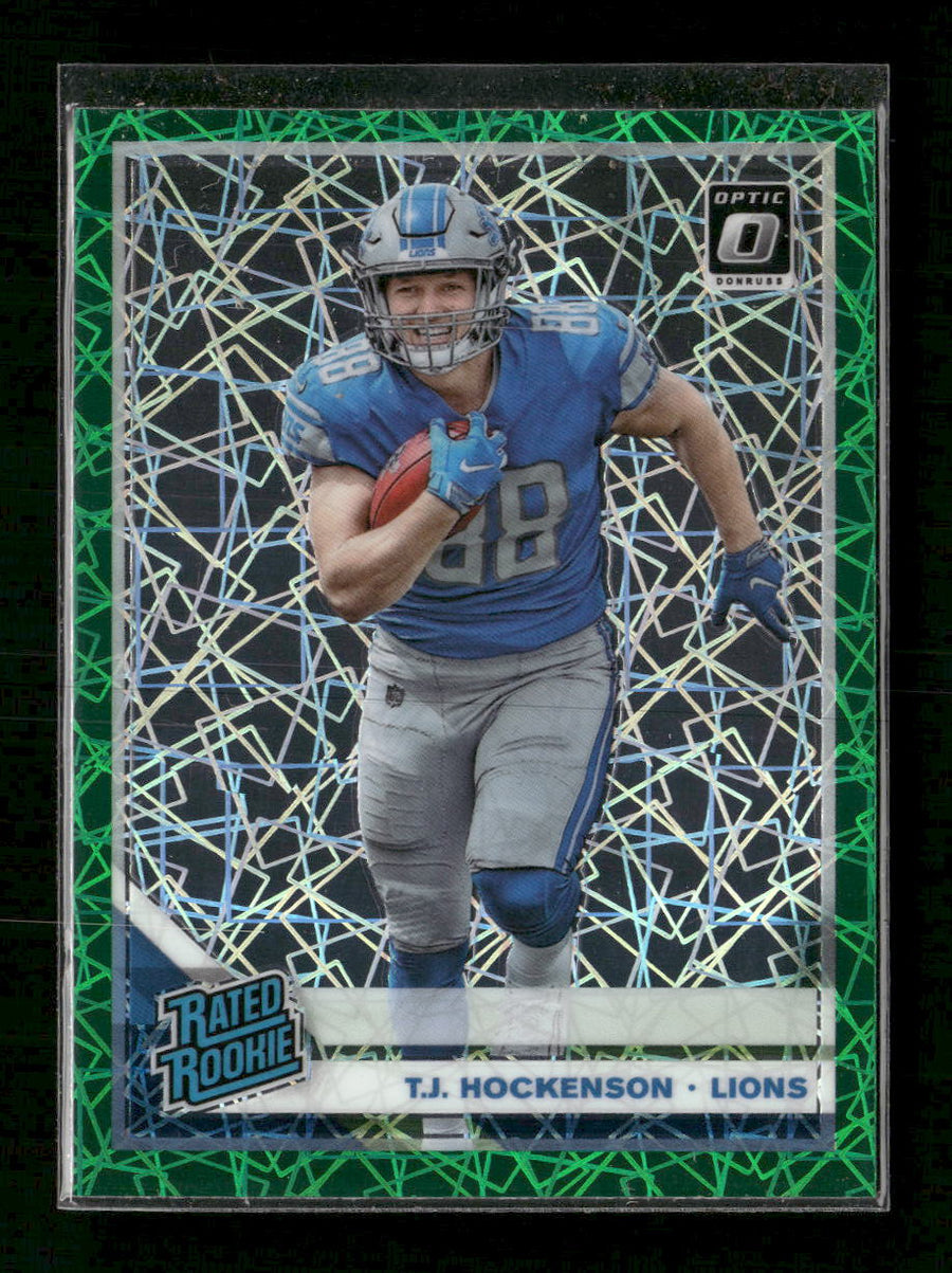 2019 Donruss Optic Green Velocity T.J. Hockenson Rookie #171