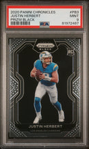 2020 Panini Chronicles Prizm Black Prizm Black Justin Herbert 9 PSA #PB3