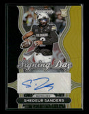 2025 Panini Draft Picks Signing Day Black Gold Shedeur Sanders #/5 Auto #SD-SSS