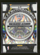 2024-25 Panini Black Kaleidoscopic Blue Ice  Shai Gilgeous-Alexander #/125 #5