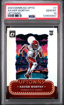2024 Panini Donruss Optic Uptowns Xavier Worthy 10 PSA #7