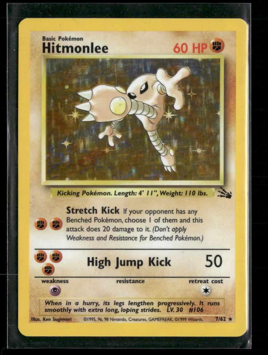Fossil Hitmonlee (7) Unlimited #07/62