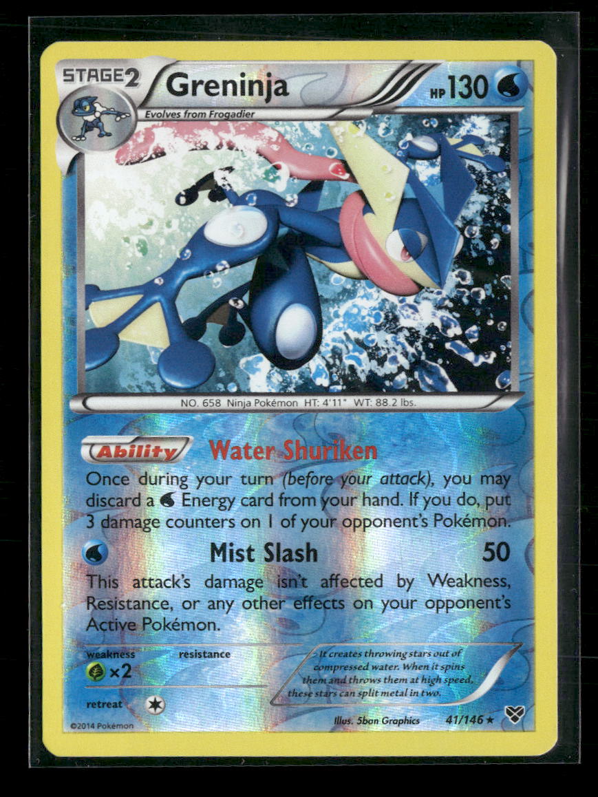 XY Base Set Greninja Reverse Holofoil #41/146