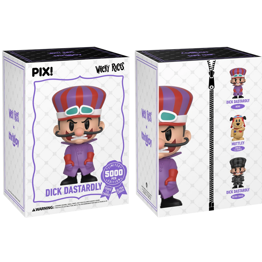 [Thrilljoy] Hanna-Barbera's Wacky Races - Dick Dastardly LE5000 PIX Vinyl Figure (1 in 6 Chance at Chase)