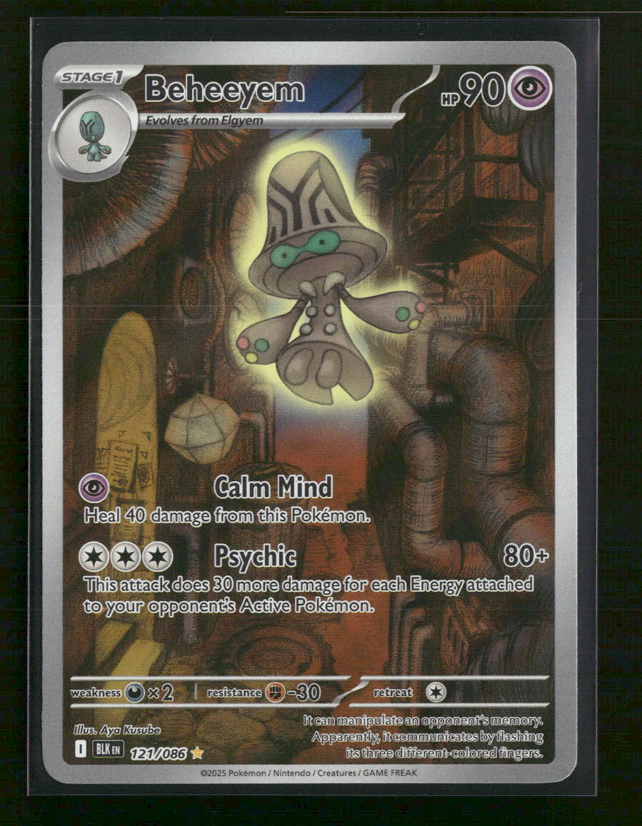 pokemon beheeyem card SV: Black Bolt Beheeyem #121/086 – Ralphie's Funhouse