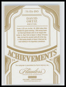 2025 Panini Flawless Achievements Sapphire David Ortiz #/15 Auto #FA-DO