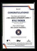 2023 Topps Big League Gold Foil Kyle Tucker #/50 Auto #BLA-KT