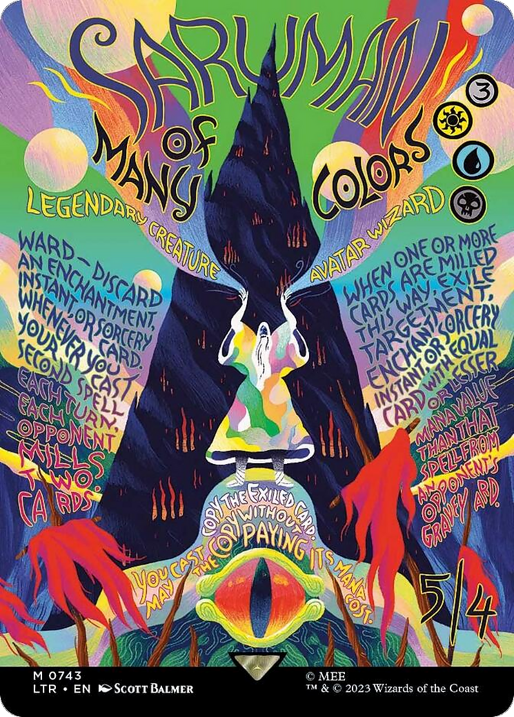 Saruman of Many Colors (LTR-743) - The Lord of the Rings: Tales of Middle-earth (Borderless) Foil