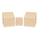 Patio Furniture Covers Waterproof Outdoor Conversation Covers for 3 Pieces Bistro Set-Beige