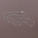1.98 Carat Genuine Blue Sapphire .925 Sterling Silver Necklace