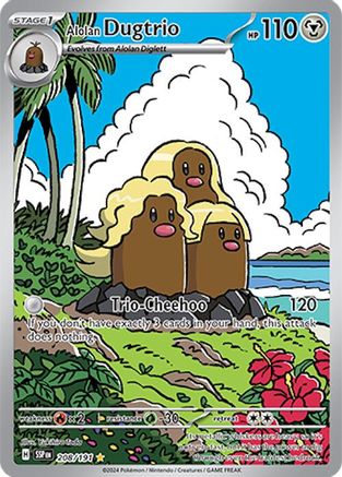 Alolan Dugtrio 208/191 - SV08 Surging Sparks Holofoil