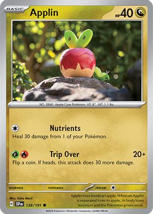 Applin 138/191 - SV08 Surging Sparks Reverse Holofoil