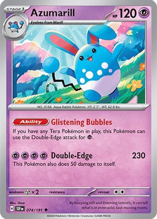 Azumarill 074/191 - SV08 Surging Sparks