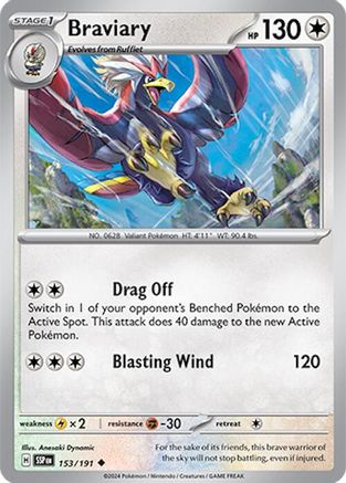 Braviary 153/191 - SV08 Surging Sparks Reverse Holofoil