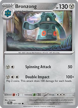 Bronzong 127/191 - SV08 Surging Sparks Reverse Holofoil