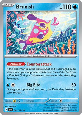 Bruxish 049/191 - SV08 Surging Sparks Reverse Holofoil