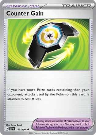 Counter Gain 169/191 - SV08 Surging Sparks Reverse Holofoil
