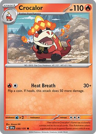 Crocalor 030/191 - SV08 Surging Sparks Reverse Holofoil