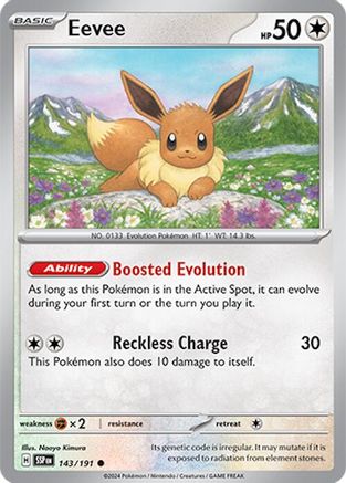 Eevee 143/191 - SV08 Surging Sparks Reverse Holofoil
