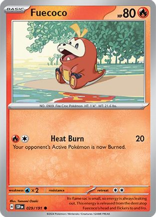 Fuecoco 029/191 - SV08 Surging Sparks Reverse Holofoil