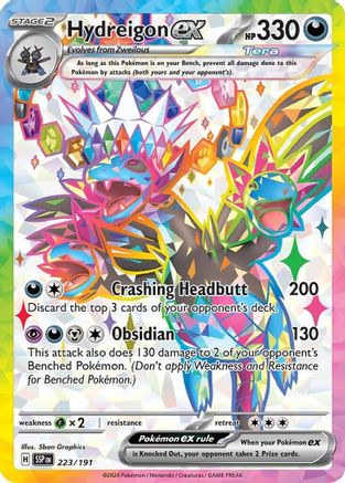 Hydreigon ex 223/191 - SV08 Surging Sparks Holofoil