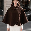 Versatile Loose-Fit Womens Knitted Cape