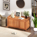 58 Gallon 3-in-1 Patio Wood Deck Box with Flip Top for Cushions