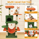 58" Multi-Level Cat Tree Soft Plush Cat Tower with Padded Top Perch