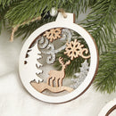 Creative Christmas Wooden Pendant