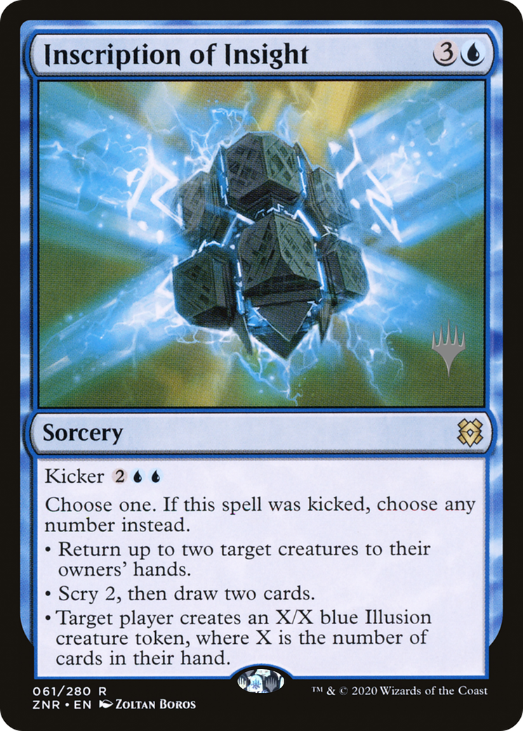 Inscription of Insight (PPZNR-61P) - Zendikar Rising Promos Foil
