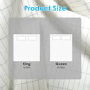 Queen Size Grounding Sheet 95% Organic Cotton 5% Silver Fiber Fitted Grounded Sheet With 15FT Grounding Cord For Improve Sleep Therapy Wellness Benefi