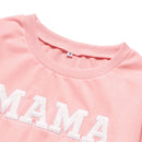 Explosive Letter Printed Sweater Parent-child Sweater