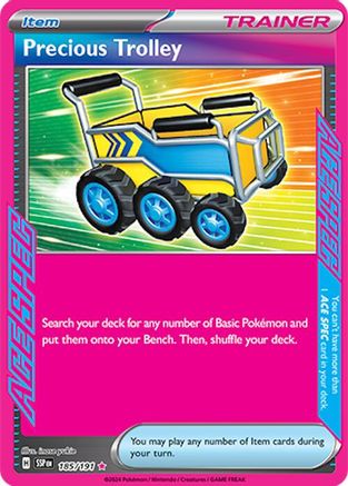 Precious Trolley 185/191 - SV08 Surging Sparks Holofoil