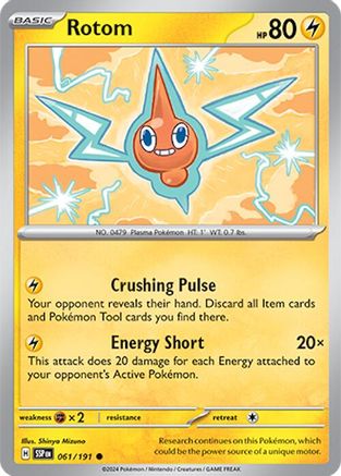 Rotom 061/191 - SV08 Surging Sparks Reverse Holofoil